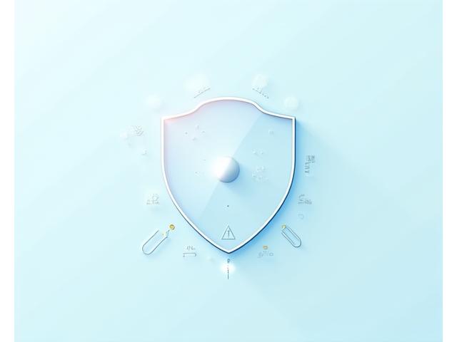 Illustration of a protective barrier or shield, layered with digital data streams and icons for warnings and disclaimers, conveying safety and boundaries.