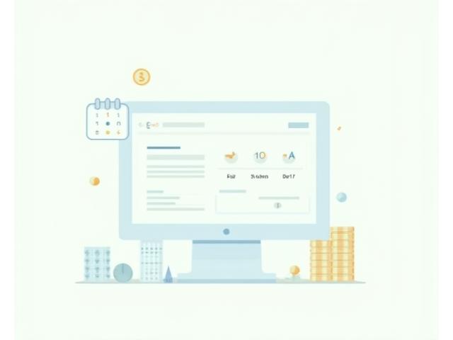 Illustration of a person reviewing a digital bill or subscription dashboard, with money symbols and subscription icons around.